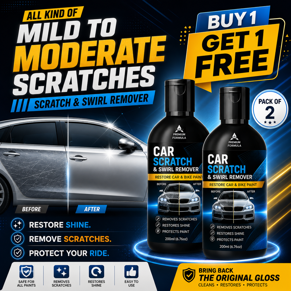 Car & Bike Scratch Remover (Pack of 2)