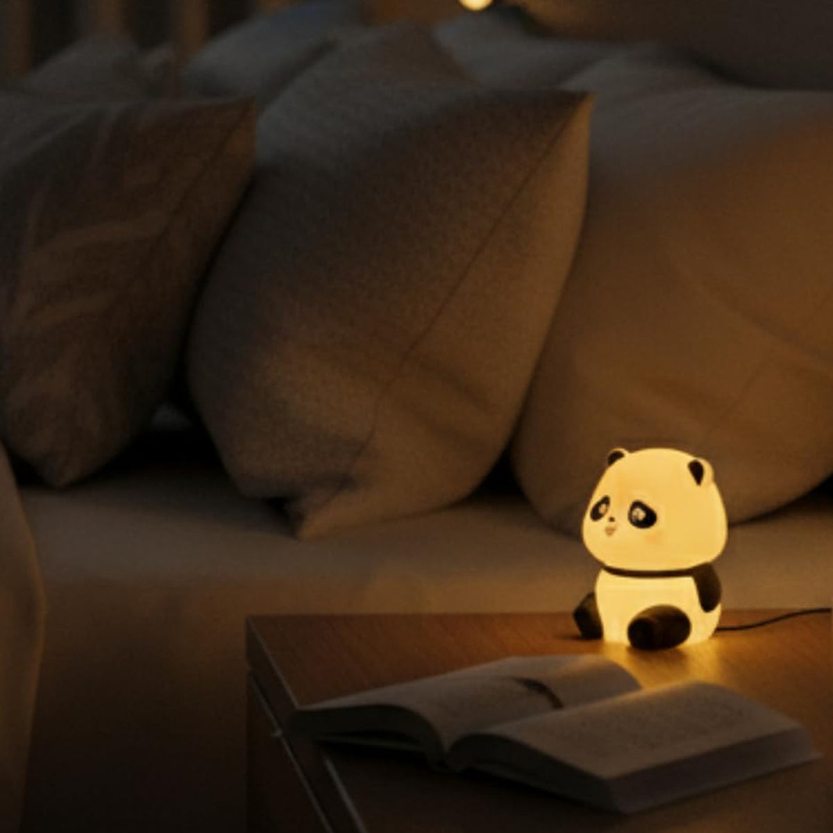 Cute Mini Panda Night Light Lamp (1 Pc)